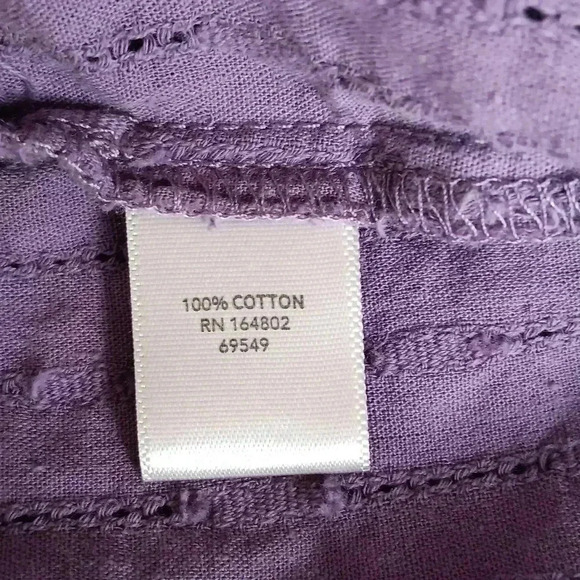 Christopher and Banks tiered cotton button front shirt size XL - Picture 5 of 6